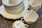 Shelly dainty white 22 piece tea set