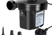 Electric Air Pump, portable quick fill AC Inflator Deflator with 3 Nozzles 220V AC/150W 50/60Hz Quick Fill Electric Pump for Inflatable Air Mattress Pump Air Bed Pool Toy Raft Boat (FREE SHIPPING)