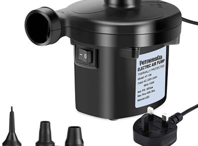 Electric Air Pump, portable quick fill AC Inflator Deflator with 3 Nozzles 220V AC/150W 50/60Hz Quick Fill Electric Pump for Inflatable Air Mattress Pump Air Bed Pool Toy Raft Boat (FREE SHIPPING)