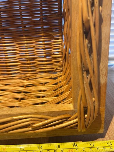 Vintage Wicker Pull-out Basket & Runners