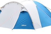 3-4 Person Dome Camping Tent, Double layer, Full Waterproof Holiday Family 3-4 Man Tent, Easy to Set Up for Outdoors Hiking Fishing Traveling Beach Vacation