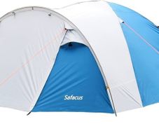 3-4 Person Dome Camping Tent, Double layer, Full Waterproof Holiday Family 3-4 Man Tent, Easy to Set Up for Outdoors Hiking Fishing Traveling Beach Vacation