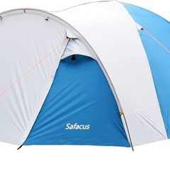 3-4 Person Dome Camping Tent, Double layer, Full Waterproof Holiday Family 3-4 Man Tent, Easy to Set Up for Outdoors Hiking Fishing Traveling Beach Vacation