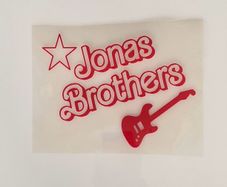 Jonas Bros DIY Iron on vinyl transfer