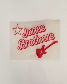 Jonas Bros DIY Iron on vinyl transfer