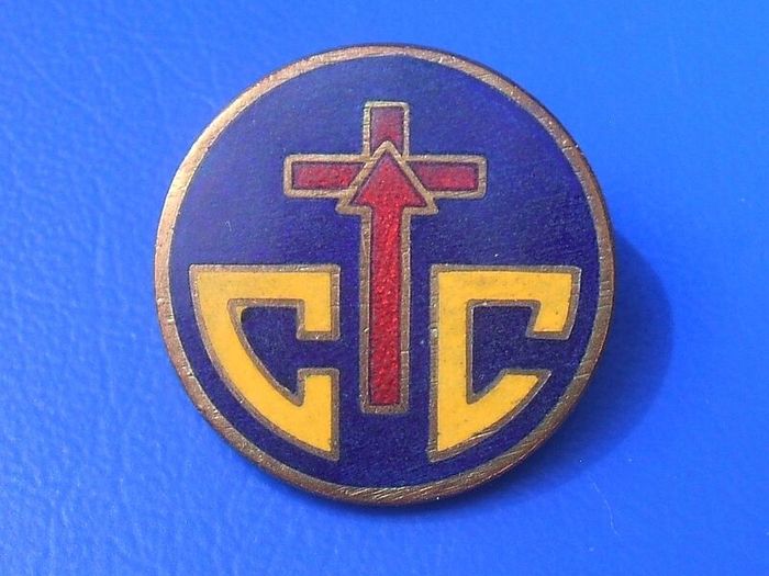 SALVATION ARMY CORPS CADET (CC) - a Salvationist trainee's badge (1950s to 1970s)