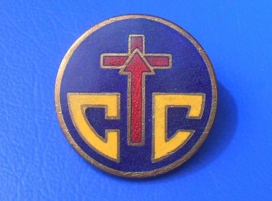 SALVATION ARMY CORPS CADET (CC) - a Salvationist trainee's badge (1950s to 1970s)