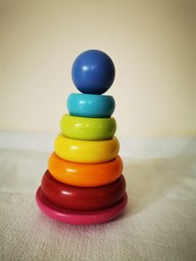 Rainbow Stacking Building Blocks For Toddlers