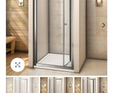 Brand New BiFold Chrome Shower Door