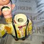 Vintage 1950s Six-Eyed Drunk Man Ceramic Decanter Produced in Japan, postage available or collection Image 2