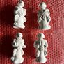 Teenage Mutant Hero Turtles Plaster Moulding Figures 1990s unpainted Image 3