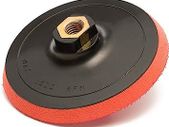 GLASS POLISH 12627 Hook and Loop Rotary Polisher Backing Pad, Rotary Sander Backer | Thread: M14x2 | 150 mm