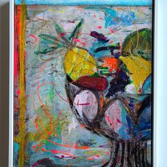 Original Painting Irish Eclectic Kitchen Art Fruit Art