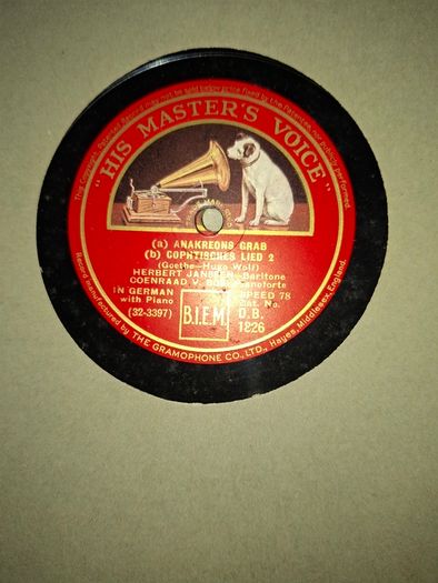 The Hugo Wolf Society Classical Music Series 12-inch 78 RPM released by His Master's Voice (HMV) 1945 postage available