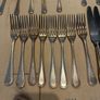 Vintage 6 person A1 silver plated cutlery set .. Image 4