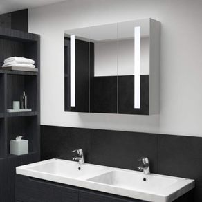 LED Bathroom Mirror Cabinet 89x14x62 cm