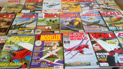 Model Airplane 30  Magazine  Lot Vintage to Modern.  RCM & E,  Radio Modeler,  Avation Modeller,  Model World