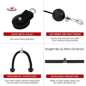 Complete Home Gym Bundle - Power Tower, Folding Bench, Dumbbell Set, Pump Barbell & Cable System