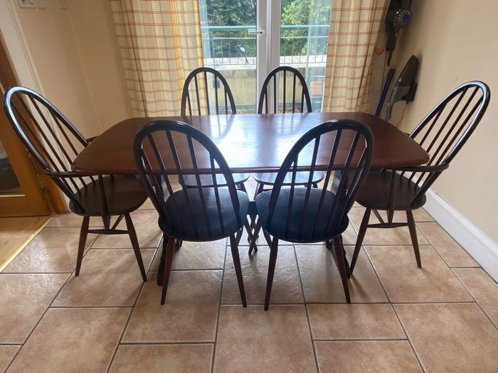 Ercol Vintage Dining Table & Chairs