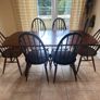 Ercol Vintage Dining Table & Chairs Image 2
