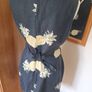 Navy Hobbs Linen Dress Size 12 Image 4