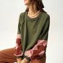 Fab Bohemela Khaki Sweatshirt Size XL Image 4