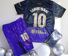Barcelona (away/lamine Yamal 10) Kids Kit, 4/5,5/6 , 6)7,7/8,8/9, 12/13 Yrs