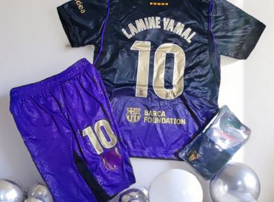 Barcelona (away/lamine Yamal 10) Kids Kit, 4/5,5/6 , 6)7,7/8,8/9, 12/13 Yrs