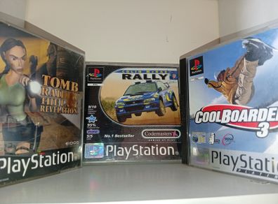 Collection Of Ps1 Games Tomb Raider Etc All With Books And All Working