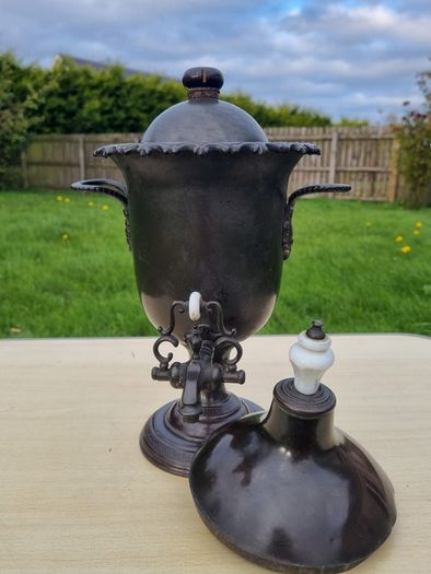 A nineteenth-century samovar (bamberka / urn for tea and hot water)