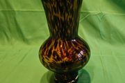 Murano-style Art Glass Vase - Tortoiseshell Pattern