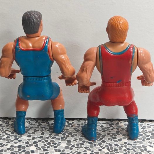 Pair of 1990s USA Gladiators TV show action figures