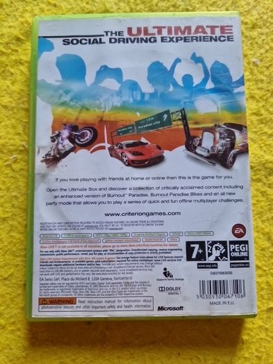 Burnout Paradise The ultimate Box Xbox 360 games Original