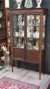 Antique Edwardian Style Display Cabinet