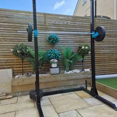 Squat Rack + weights and bench