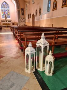 Cream Lanterns for Rent