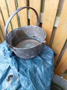 large brass bucket