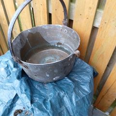 large brass bucket