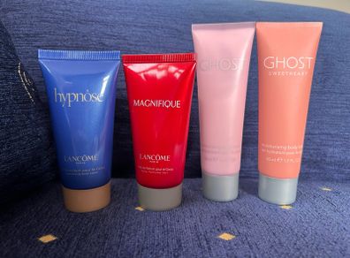 Perfume body lotions - Lancome and Ghost