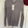 jumper grey v neck jumper m/l adjustable front detail Image 2