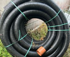 Garden drainage pipe