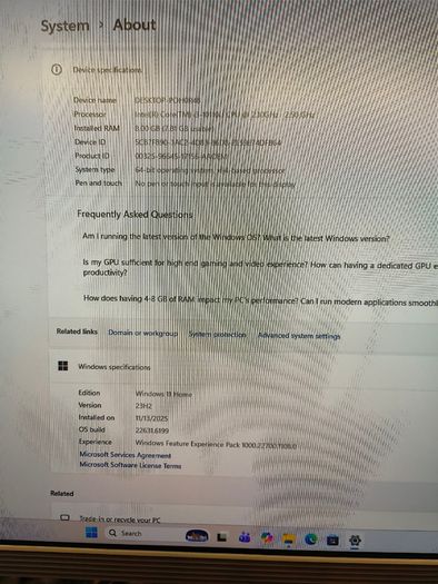 Lenovo All in One Intel Core i3 10th Gen 23.8 inch Led All in One Desktop (8GB/ 1TB SSD/ Windows 11 Home / Integrated Graphics/ Black)