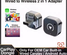 2 in 1 Wireless CarPlay Android Auto Adapter Apple Car play Dongle Mini Ai Box