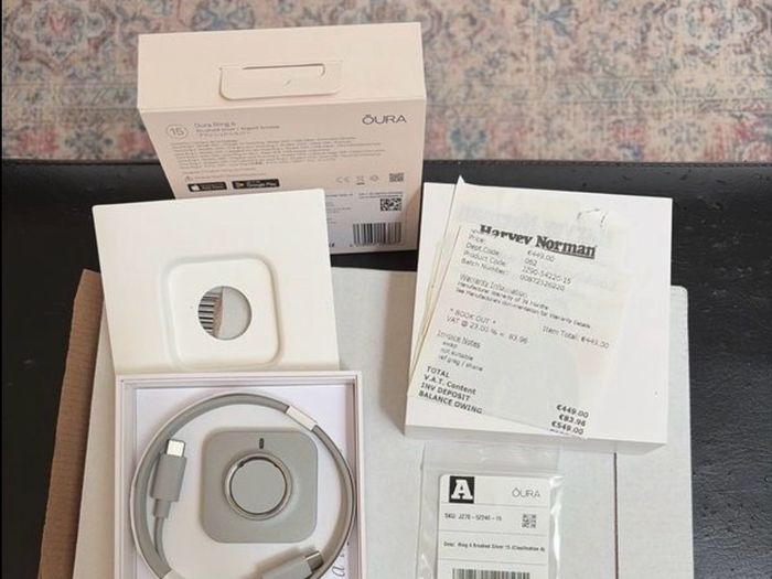 Oura 4 brushed titanium size 15( NEW)