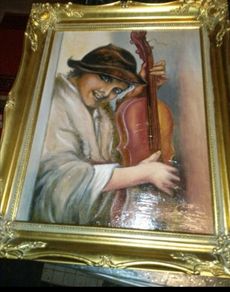 Antique detailed oil painting