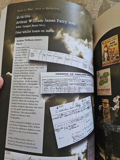 A First World War Centenary  Roll Of Honour For County Cavan. By Michael Finnegan. First Edition Large Volume Hardback In Very Good Condition.  See Photos For Same.