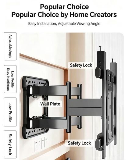 Besi 8-arm full motion TV wall bracket