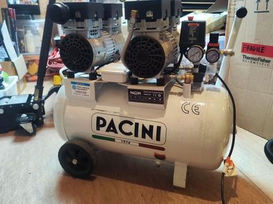 Pacini 50 Litre Electric Air Compressor 2hp Low Noise For Sale in ...