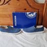Birkingstock barrie slip ons Size 5 eu 38 blue canvas brand new boxed Image 4