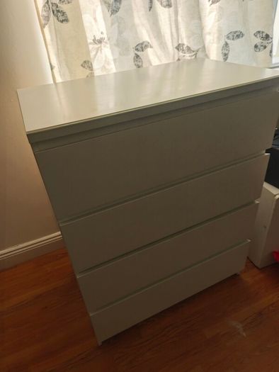 IKEA Malm 4 Drawer Chest - white